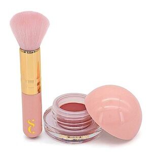 Spectrum Pinch Pot Pink Blush and Brush Set Joyful set NIB